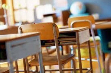 Chronic Absenteeism flyer image of chair and student desks