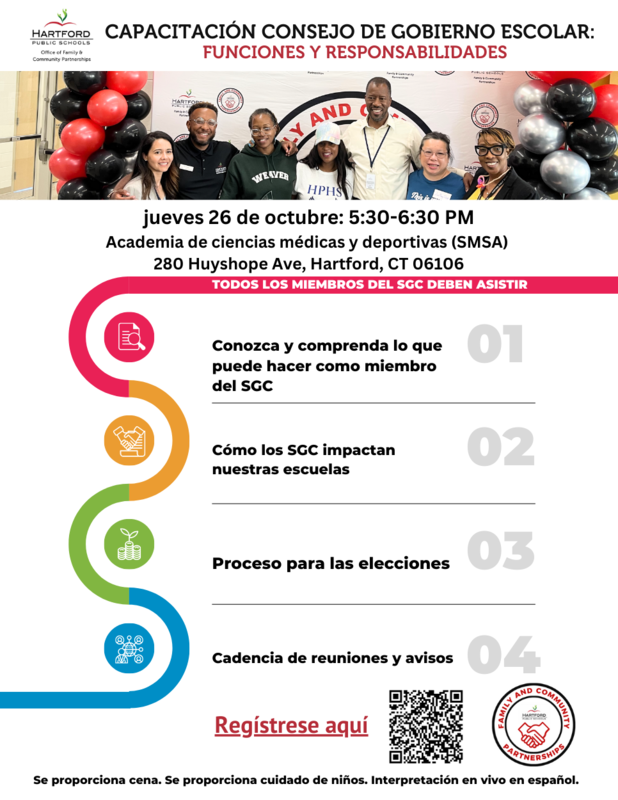 SGC Meeting flyer 10/26/23 Spanish
